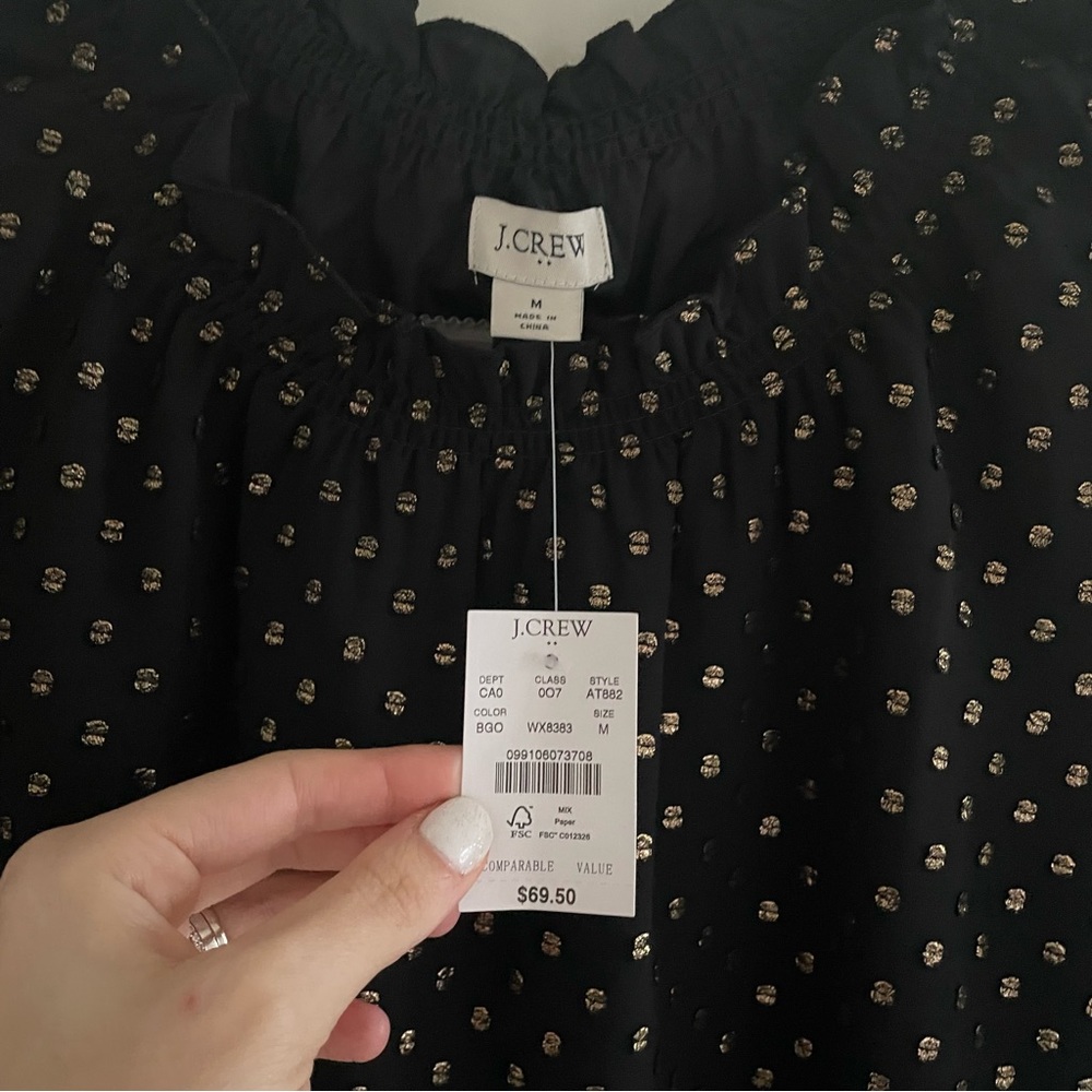 Jcrew Ruffleneck Top - Picture 4 of 14